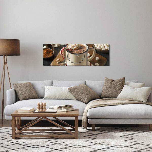 Slika - Vruća čokolada (sa satom) (90x30 cm)