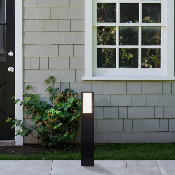 Searchlight Podna lampa Avenue, crna, visina 45 cm, metal, Crno, Aluminij