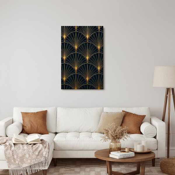 Slika elegantna geometrija u zlatnoj
