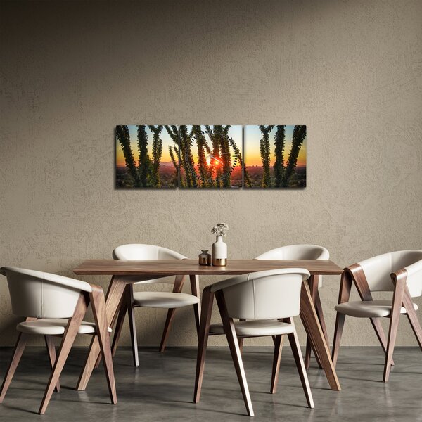 Slika - Biljke (sa satom) (90x30 cm)
