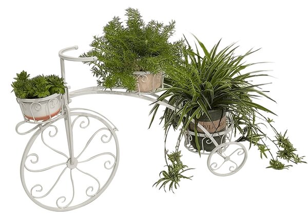 Zondo Retro saksija za cvijeće u obliku bicikla Galahad (bijela)