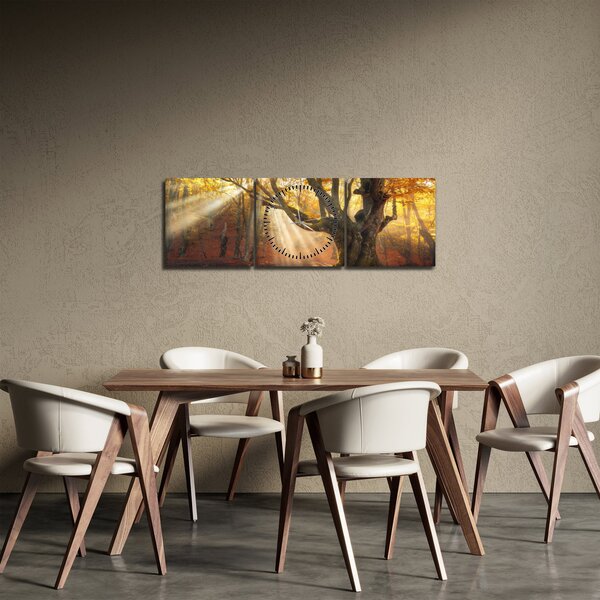 Slika - Jesenje svjetlo (sa satom) (90x30 cm)