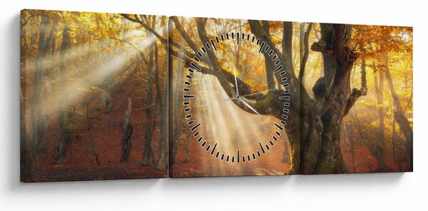 Slika - Jesenje svjetlo (sa satom) (90x30 cm)