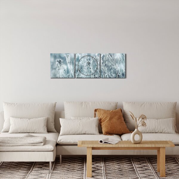 Slika - Zimska čarolija (sa satom) (90x30 cm)