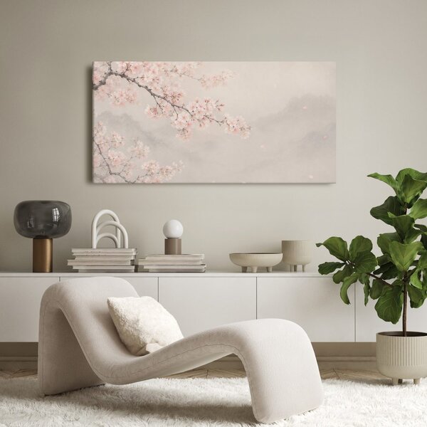 Slika rascvjetana sakura u pastelnim tonovima