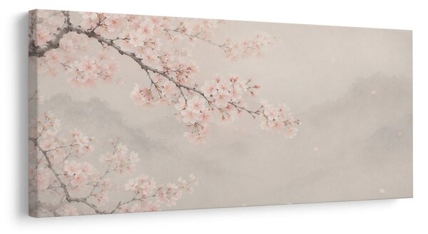Slika rascvjetana sakura u pastelnim tonovima