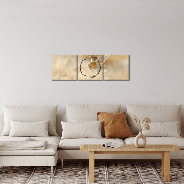 Slika - Sova (sa satom) (90x30 cm)