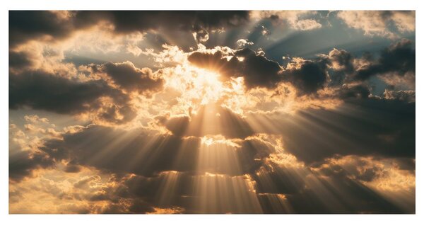 Slika dramatično sunce iza oblaka