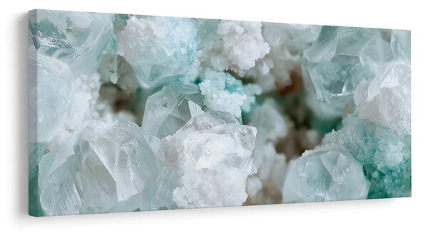 Slika nježne bijele mineralne strukture