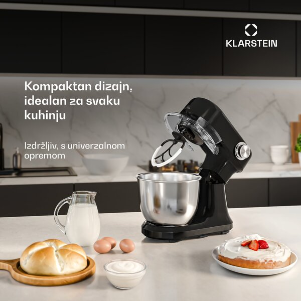 Klarstein Bella Evo kuhinjski robot | planetarni sustav miješanja | 3 nastavka za miksanje | 1500 W | 5 L