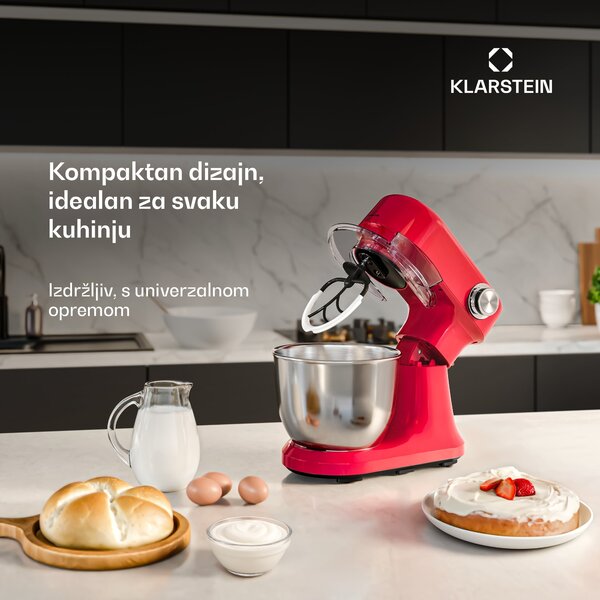 Klarstein Bella Evo kuhinjski robot | planetarni sustav miješanja | 3 nastavka za miksanje | 1500 W | 5 L