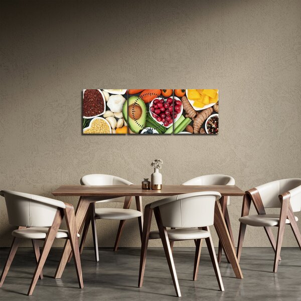 Slika - Zdrava hrana (sa satom) (90x30 cm)