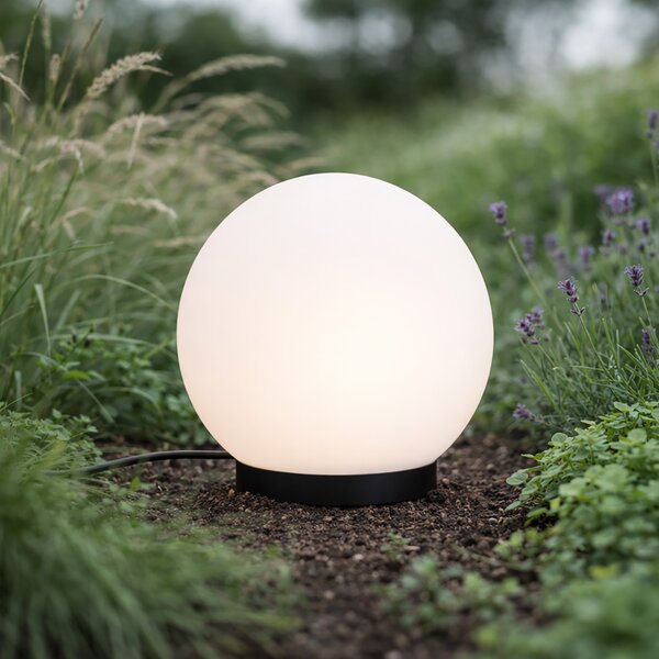 Moderna vanjska svjetiljka 12V bijela 20 cm uklj. LED IP65 - Voltaire Luno