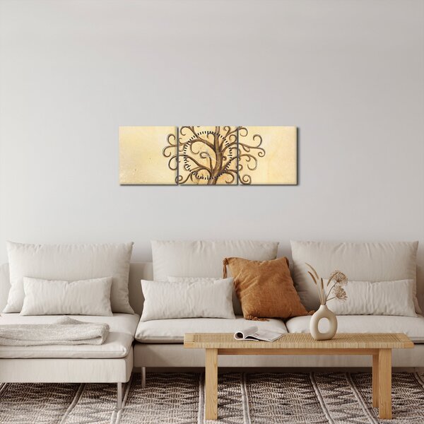 Slika - Drvo života (sa satom) (90x30 cm)
