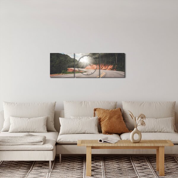 Slika - Početak ceste (sa satom) (90x30 cm)