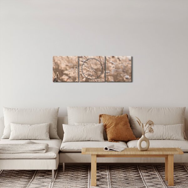 Slika - Livadski povjetarac (sa satom) (90x30 cm)