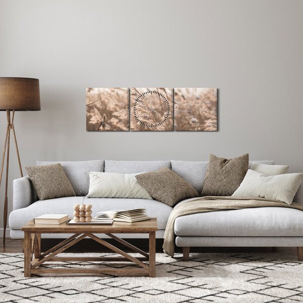 Slika - Livadski povjetarac (sa satom) (90x30 cm)