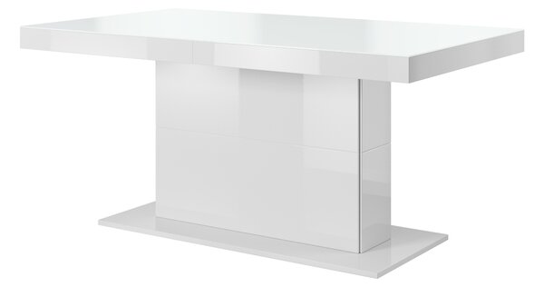 Zondo Blagovaonski stol- Hayle Typ 81 (za 6 do 8 osoba) (crna + bijeli visoki sjaj). Akcija -43%