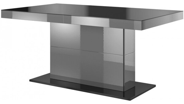 Zondo Blagovaonski stol- Hayle Typ 81 (za 6 do 8 osoba) (siva + sivi visoki sjaj). Akcija -43%