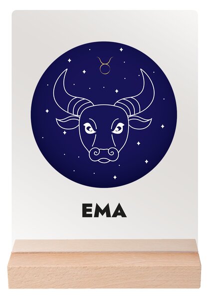 ATMOWOOD Znak vašeg imena na akrilnom staklu - stalak za svjetlo Odaberite znak zodijaka: Vodenjak