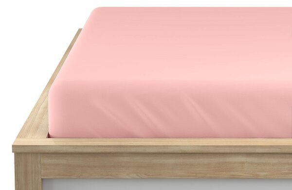 Jersey plahta EXCLUSIVE svijetloružičasta 90 x 200 cm
