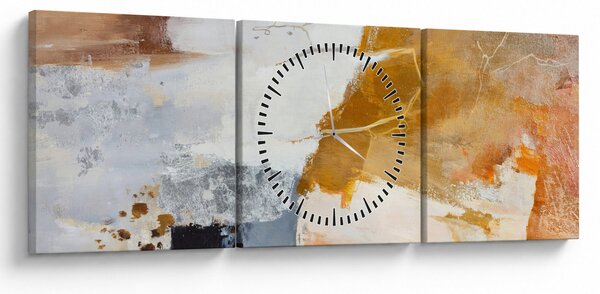 Slika - Apstrakcija (sa satom) (90x30 cm)