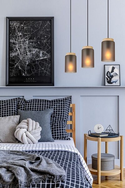 Lampa Viseća APP1812-3CP Frosted Grey
