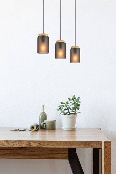 Lampa Viseća APP1812-3CP Frosted Grey