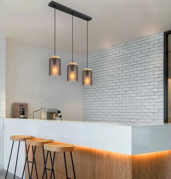 Lampa Viseća APP1812-3CP Frosted Grey
