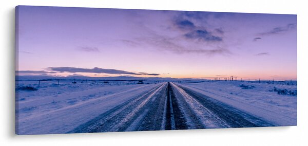 Slika ceste zimi (120x50 cm)