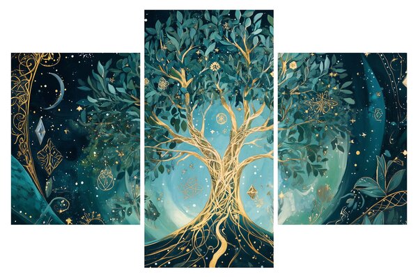 Slika – Drvo života u svemiru (90x60 cm)