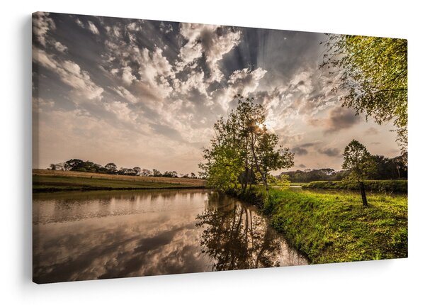 Slika prirode s zrakama (90x60 cm)