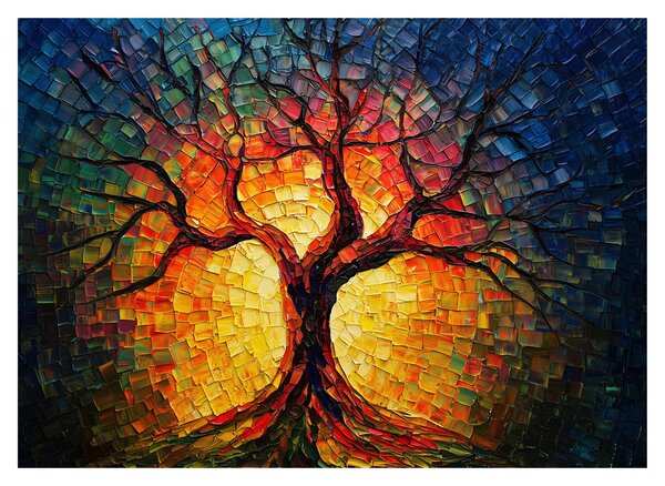 Slika - Stablo života u mozaiku (70x50 cm)