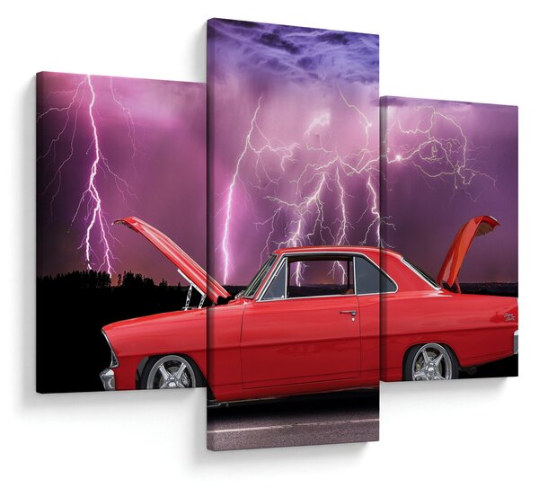 Slika crvenog automobila (90x60 cm)