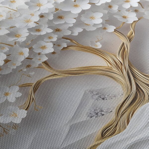 Slika – 3D elegantno drvo života puno cvijeća (90x60 cm)