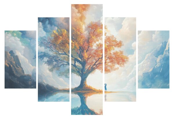 Slika – Drvo života i ljubavi (150x105 cm)