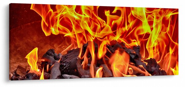 Slika gorućeg ugljena (120x50 cm)