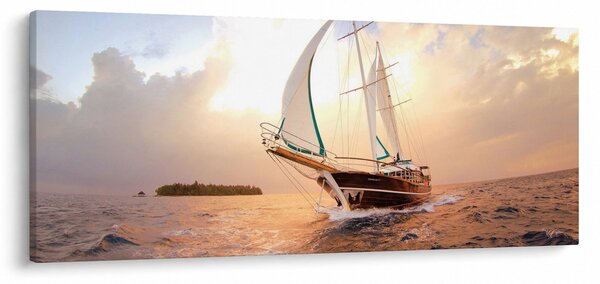 Slika jahte (120x50 cm)
