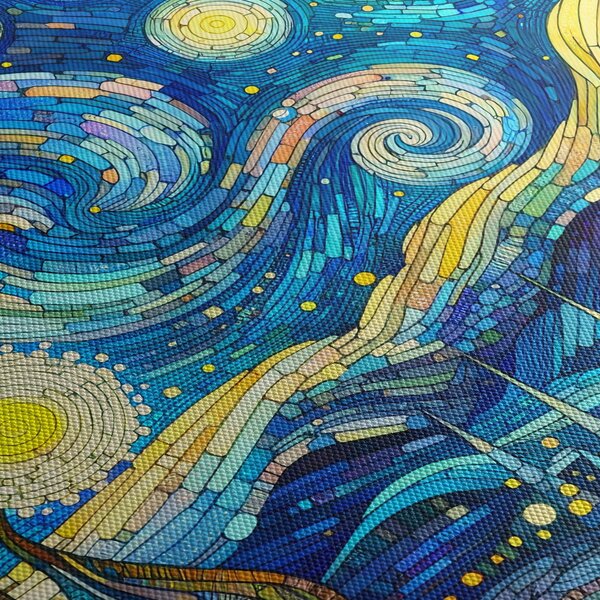 Slika – Mozaik zvjezdane noći (90x60 cm)