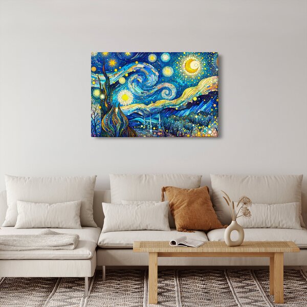 Slika – Mozaik zvjezdane noći (90x60 cm)