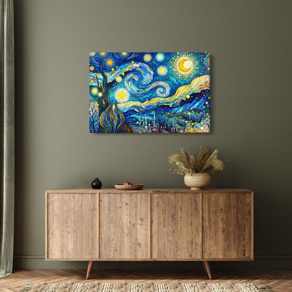 Slika – Mozaik zvjezdane noći (90x60 cm)