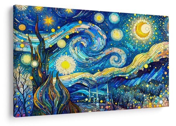 Slika – Mozaik zvjezdane noći (90x60 cm)