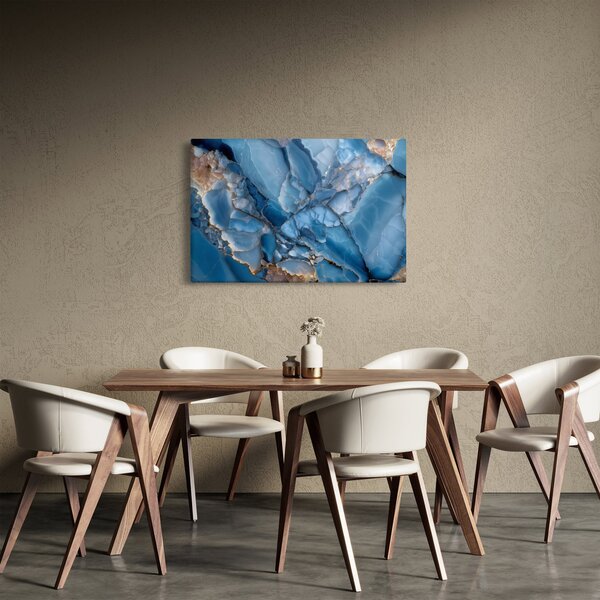 Slika - Plavi razvedeni mramor (90x60 cm)