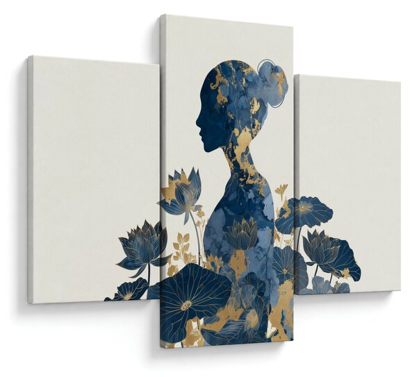 Slika - Mramorni profil žene (90x60 cm)