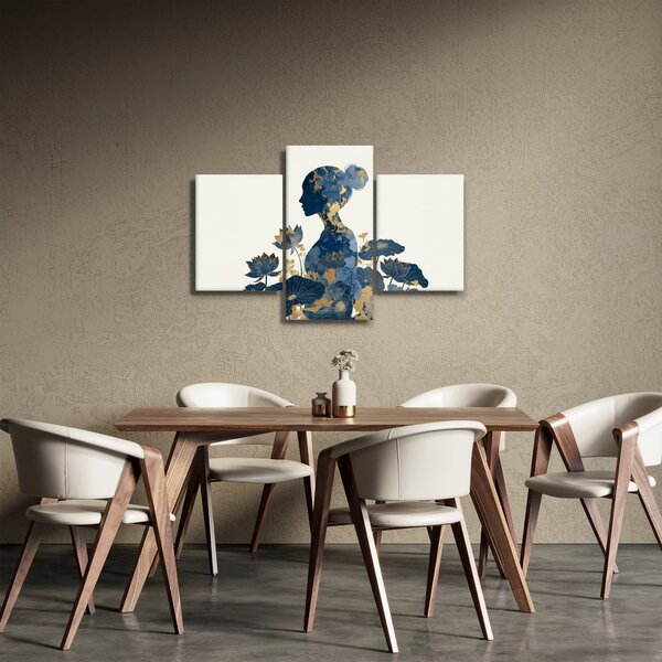 Slika - Mramorni profil žene (90x60 cm)