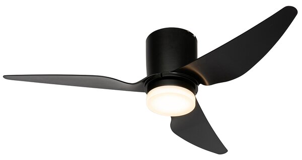 Stropni ventilator crni 123 cm uklj. LED prigušiva s daljinskim upravljačem - Patty