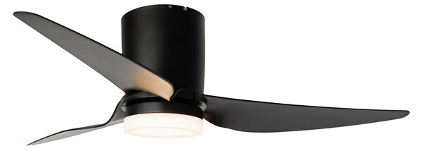 Stropni ventilator crni 123 cm uklj. LED prigušiva s daljinskim upravljačem - Patty