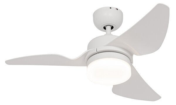 Stropni ventilator bijeli 86,7 cm uklj. LED s mogućnošću prigušivanja s daljinskim upravljačem - Yuki