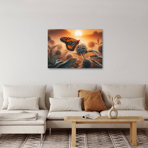 Slika – Leptir u zalazećem suncu (70x50 cm)