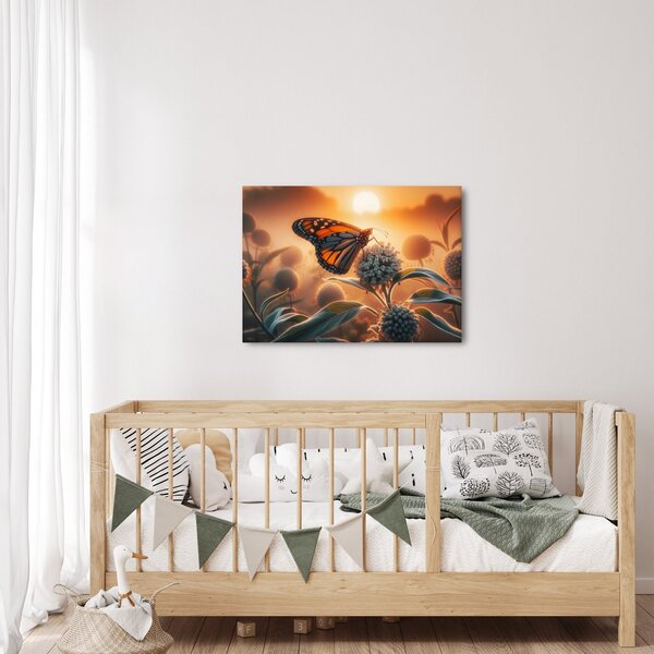 Slika – Leptir u zalazećem suncu (70x50 cm)